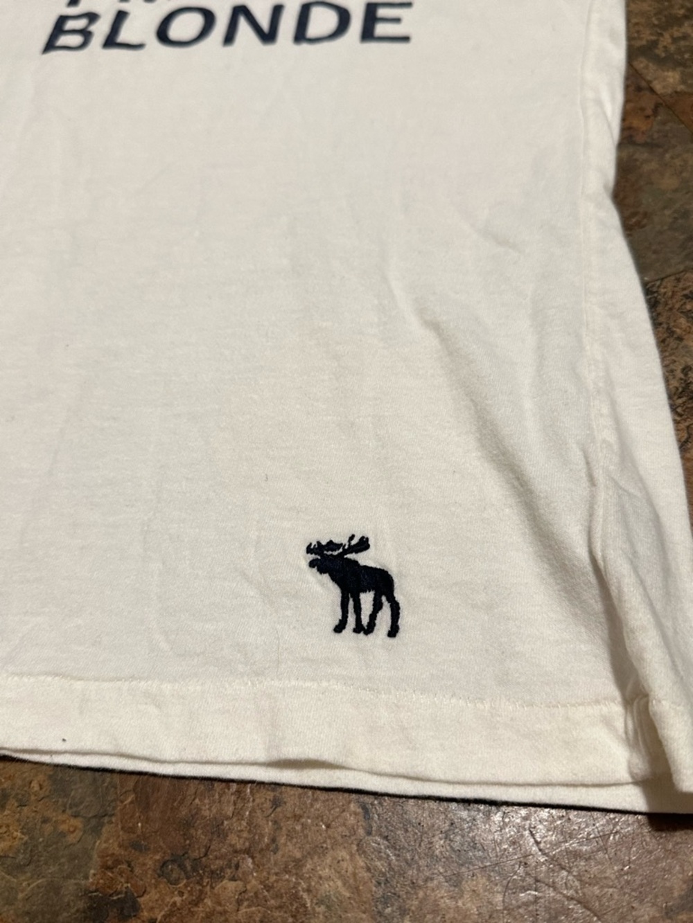 Abercrombie & Fitch Vintage Y2K You Can Trust Me I'm Not Blonde Tee S RARE - Picture 2 of 8